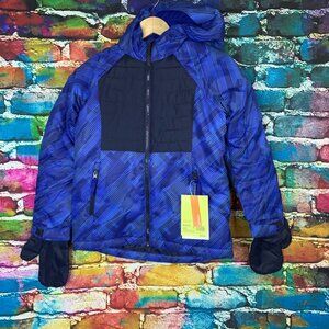 All In Motion Medium 8/10 Boys' Winter Softshell Jacket Attached Mittens